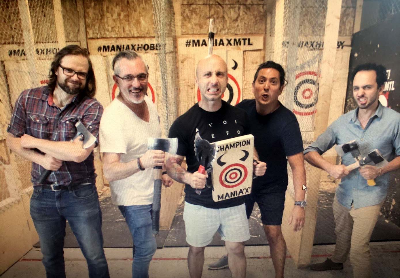 Maniax Laval / Axe Throwing / Jeff Stinco (Simple Plan)