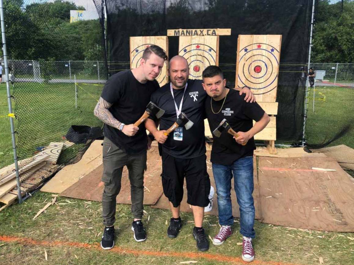 Maniax Laval / Axe Throwing / Alex Roy & Jacob Ospian-Echeverria